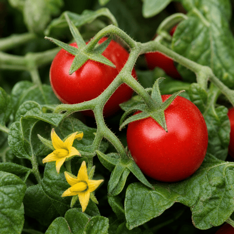 1 Tumbling Tom Red Cherry Tomato Plant, Outdoor Patio Trailing Garden Ready, 2 Litre Root Ball - Frankton's