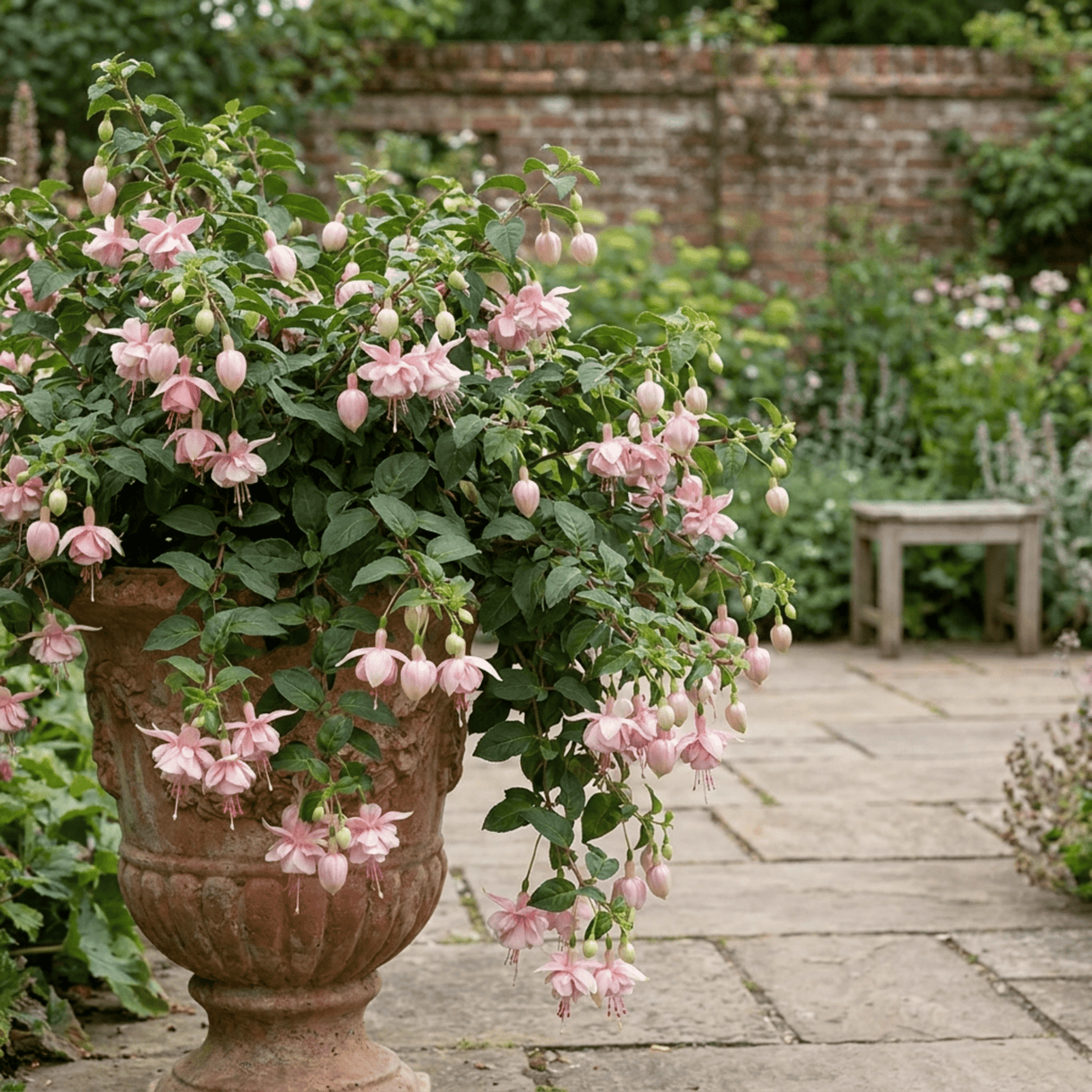 3 Trailing Fuchsia Claudia Pink Plants, Summer Bedding, 10.5cm Pots, Hanging Baskets - Frankton's
