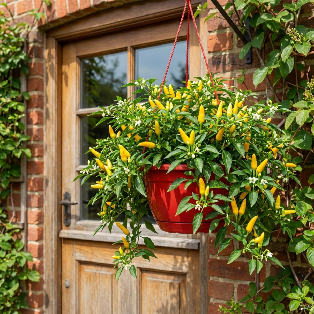 Chilli Pepper 25cm Hanging Basket, Peppers from Heaven, Pots - Frankton's