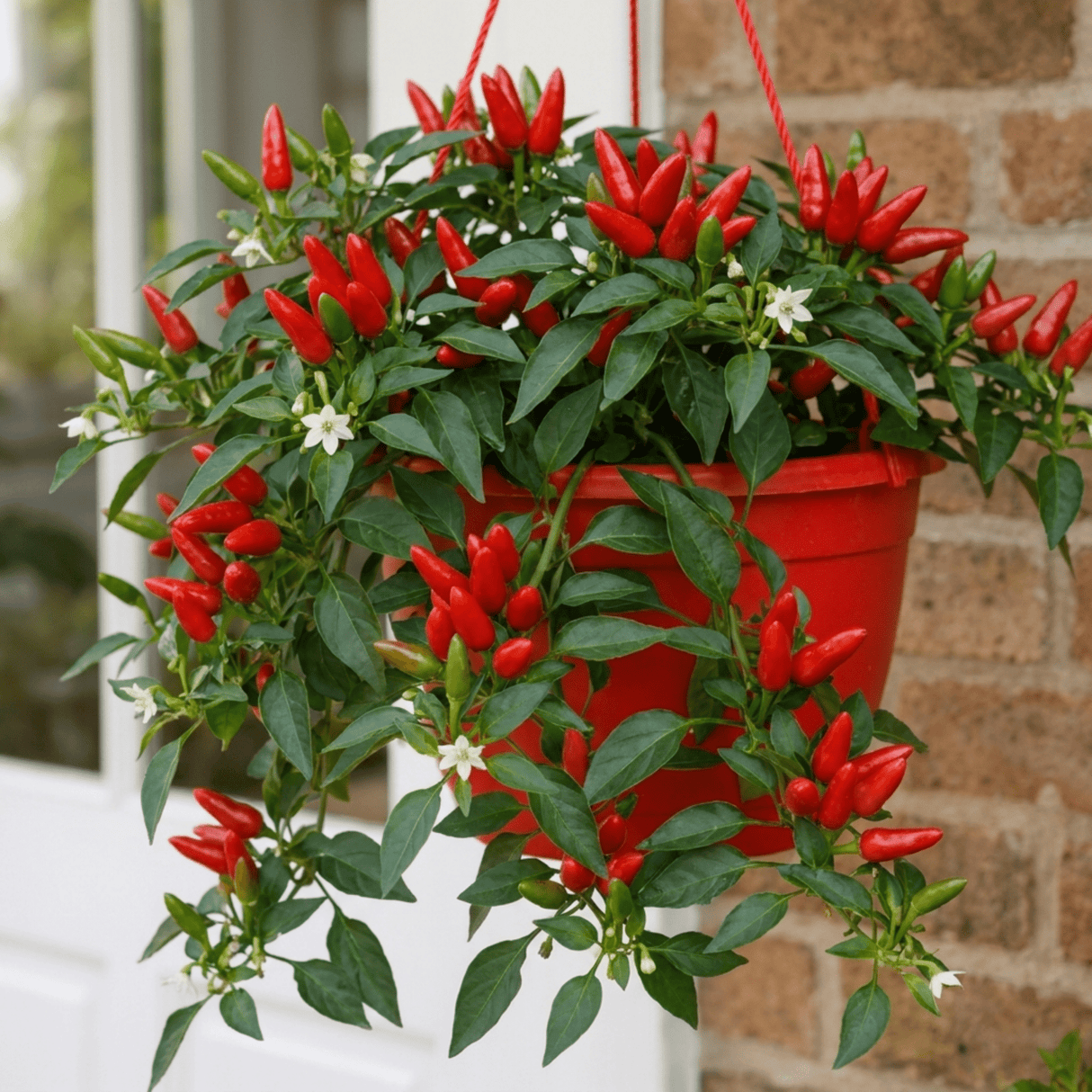 Chilli Pepper Plants, Peppers from Heaven Red, 25cm Pots - Frankton's