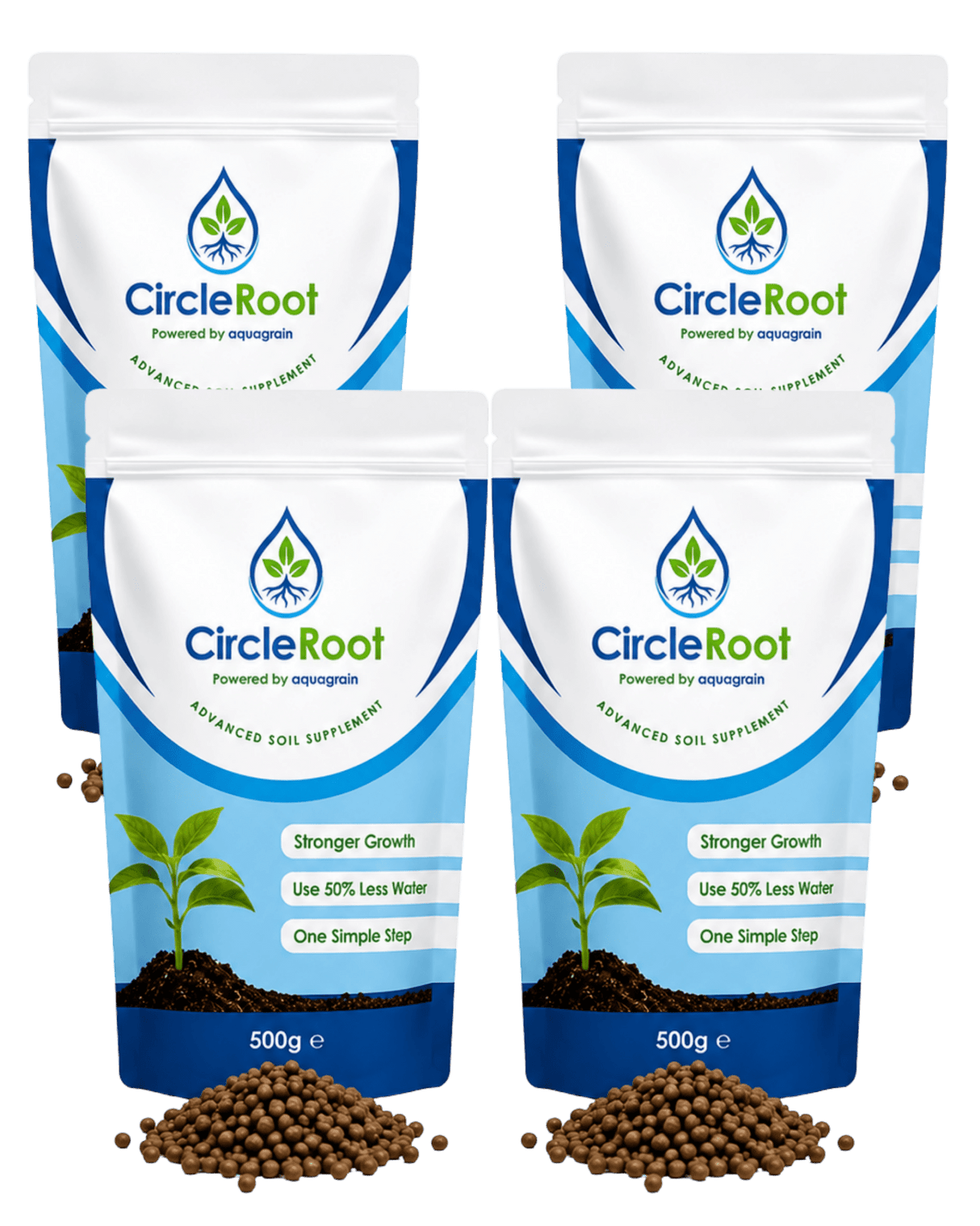 CircleRoot Advanced Soil Enhancer - Use 50% Less Water, 500grm Pouch - Frankton's