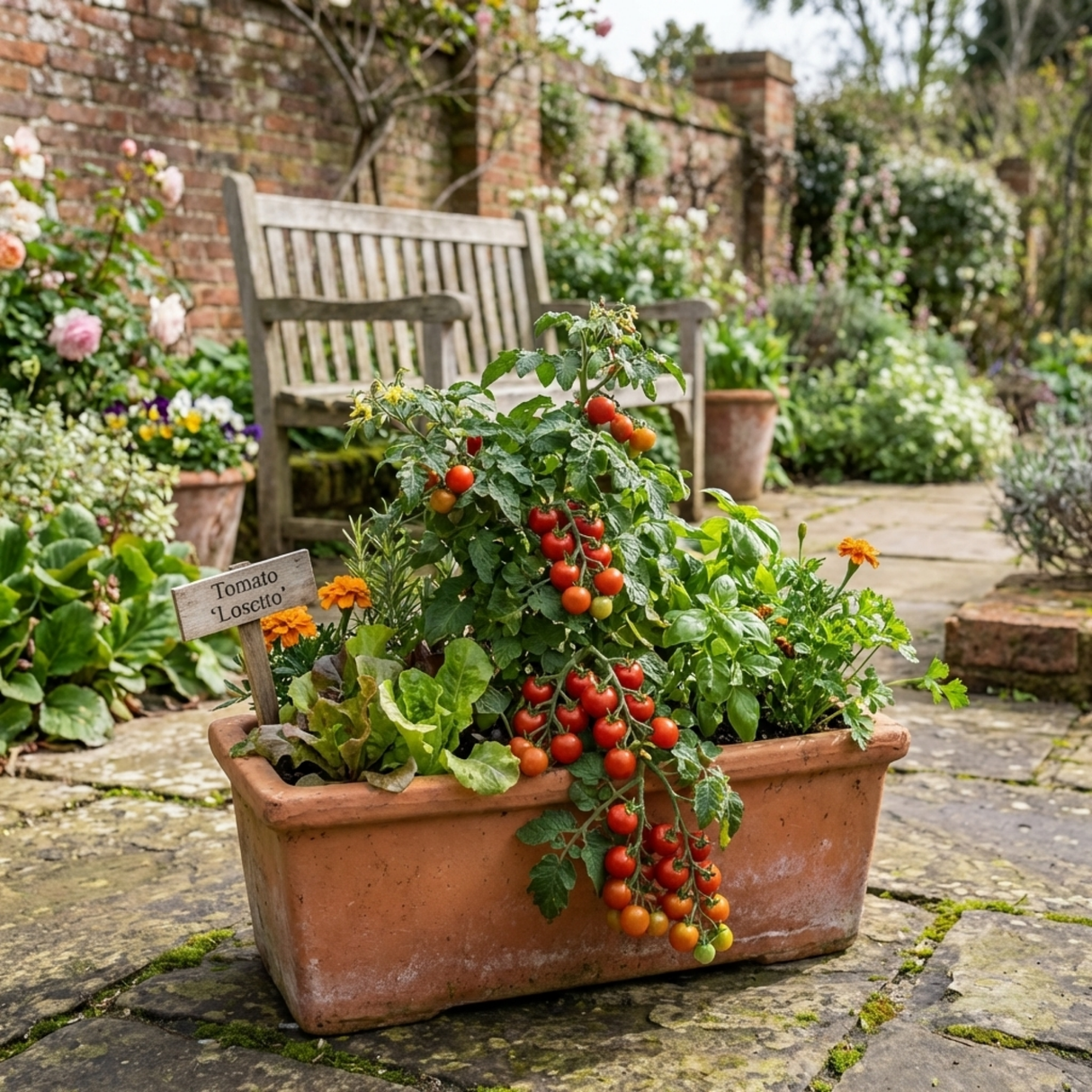 Set of 3 or 6 Large Plants - Tomato Losetto Variety, Ready to Plant in Your Garden, 10.5 cm