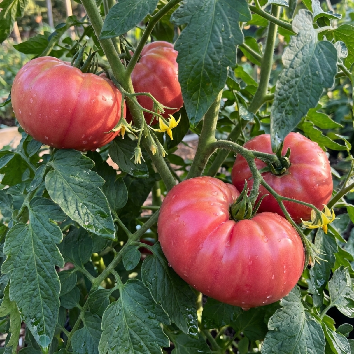 Set of 3 or 6 Large Plants - Tomato Brandy Boy Variety, Ready to Plant in Your Garden