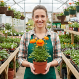 Set of 3 or 6 Large, Outdoor Garden Ready Plants - Rannunculus Vortex Orange, 10.5 cm