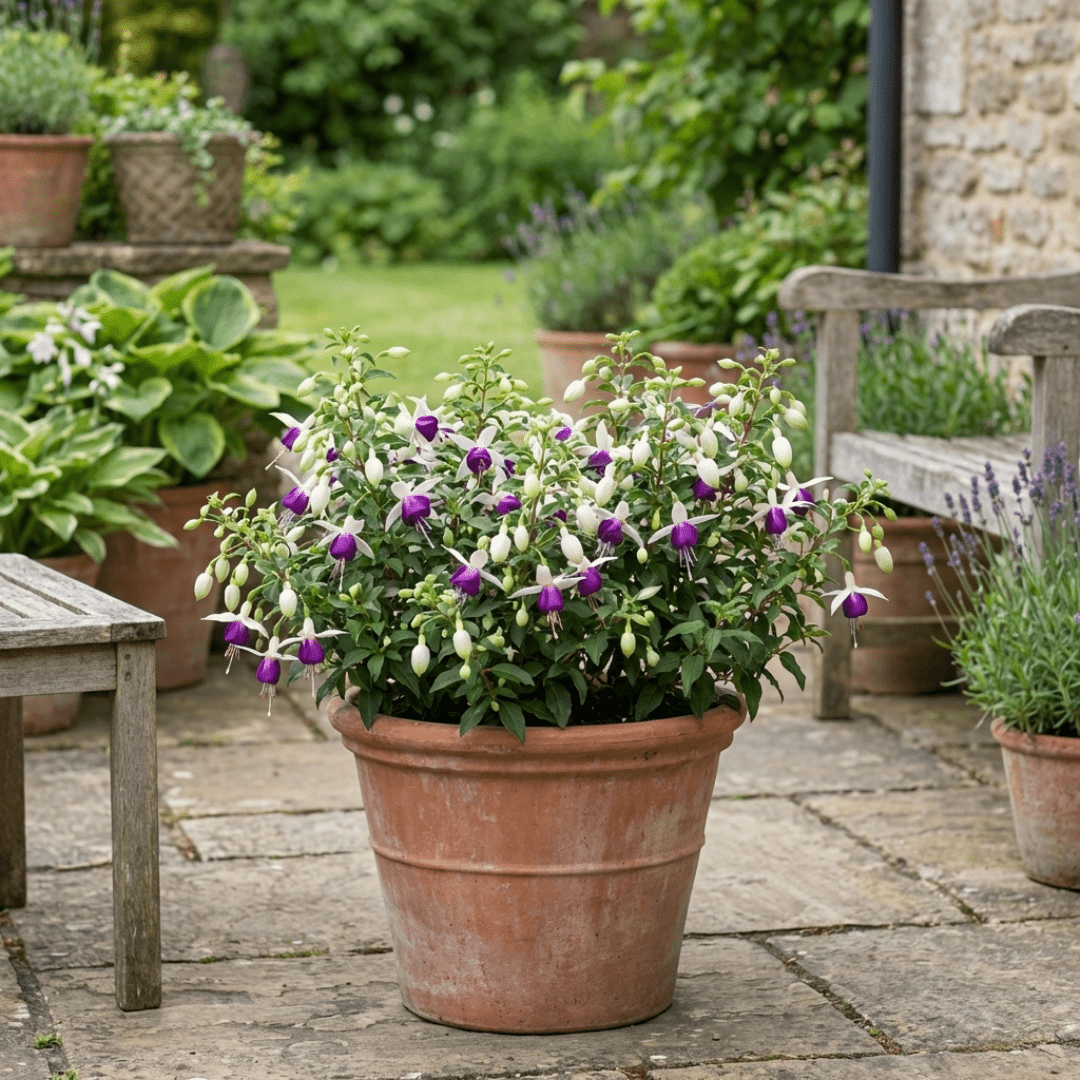 Fuchsia Diva White and Violet - Frankton's