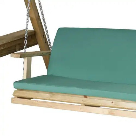 Miami 2 Seater Green Seat Pad With Back - Frankton's