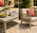 Repton Classic Lounge Wooden Garden Furniture Set - Grey - Frankton's