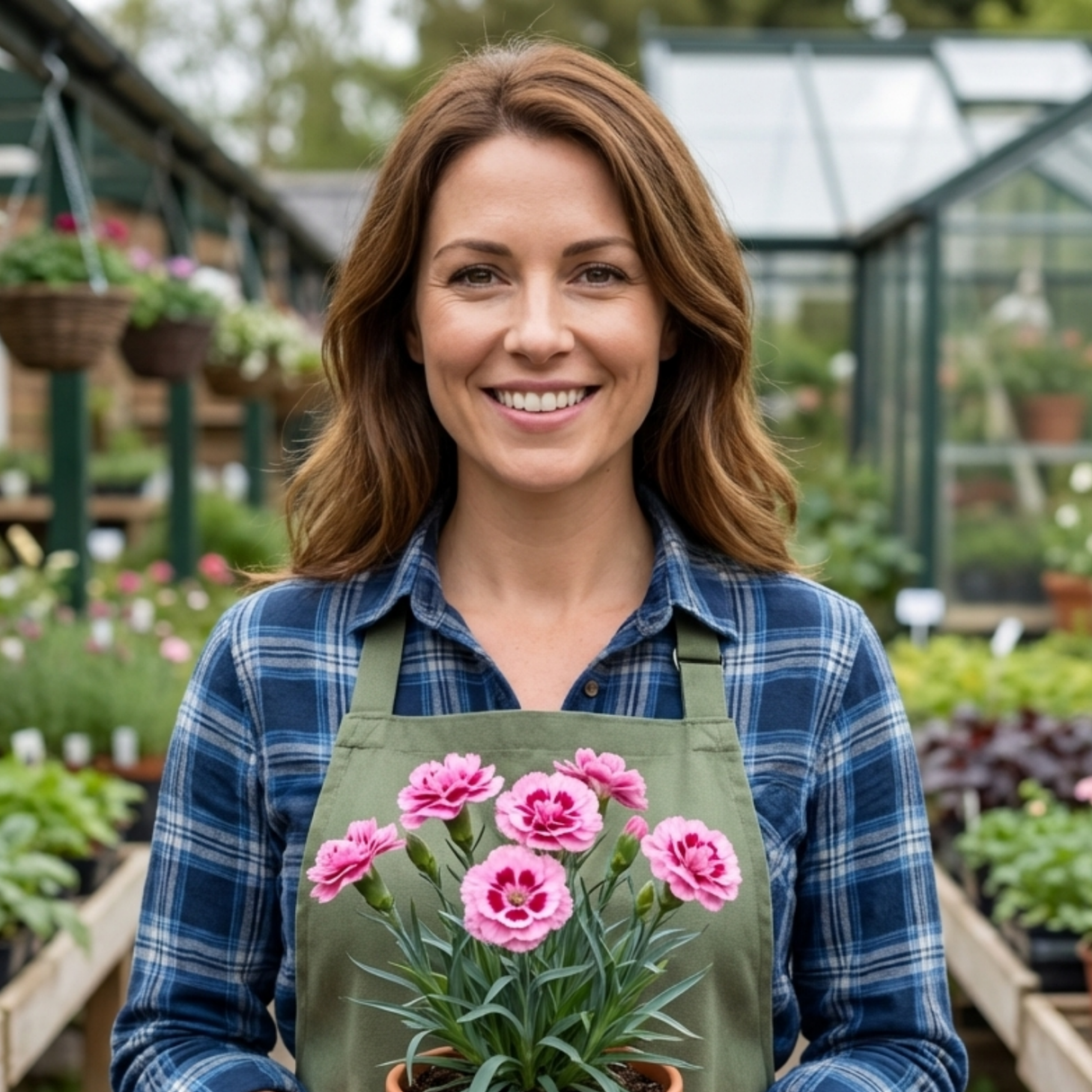 Set of 3 or 6 Carnation Oscar Pink Heart Plants – Fragrant Hardy Perennial Dianthus, Garden Ready, 10.5cm Root-Ball - Frankton's