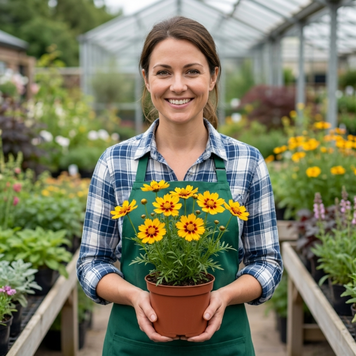 Set of 3 or 6 Coreopsis Early Sunrise Hardy Perennial Plants, Yellow Summer Flowers, Pollinator Friendly, 1 Litre Root Ball - Frankton's