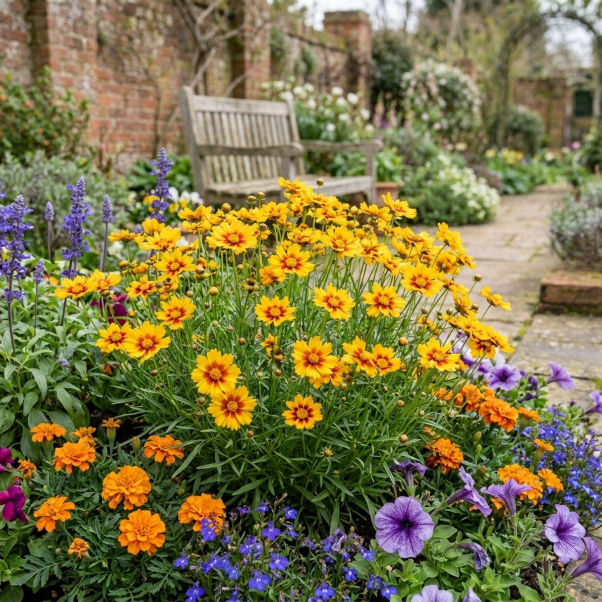 Set of 3 or 6 Coreopsis Sunfire Hardy Perennial Plants, Garden Ready, Bee Friendly, Summer Flowering, 1 Litre Root Ball - Frankton's