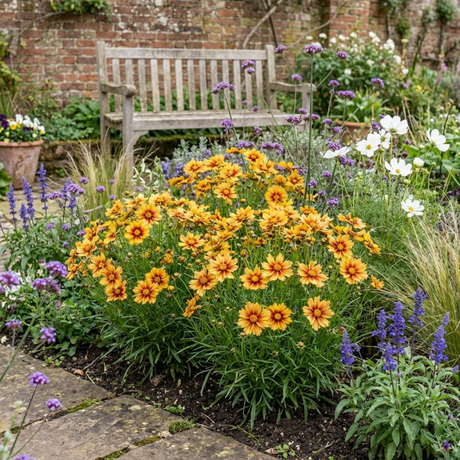 Set of 3 or 6 Coreopsis Uptick Gold Bronze Hardy Perennial Plants, Bee Friendly Summer Flowering, 1 Litre Root Ball - Frankton's