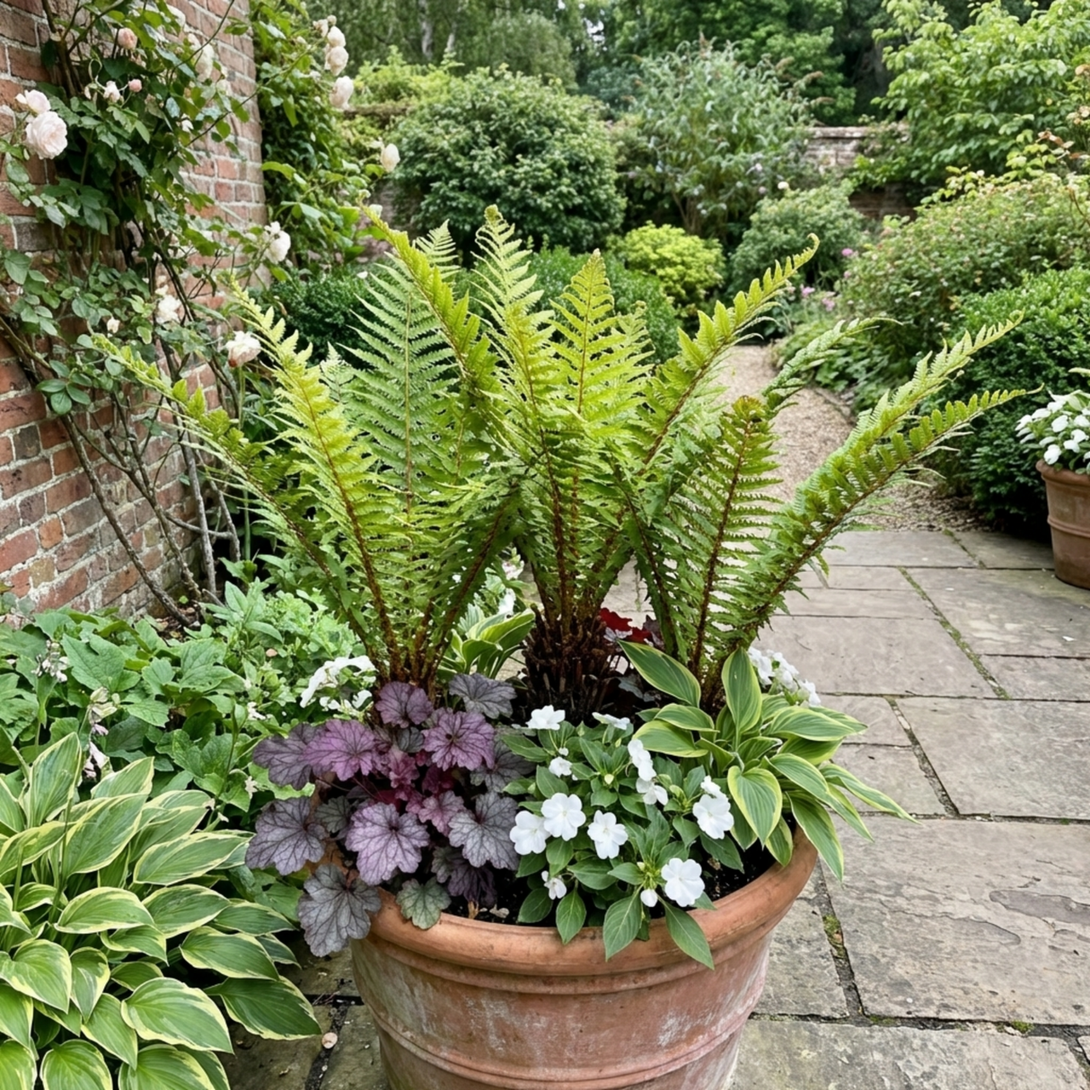 Set of 3 or 6 Dryopteris affinis Montana Male Fern Hardy Evergreen Perennial Plants, Shade Loving Garden Plant, 1L Root Ball - Frankton's