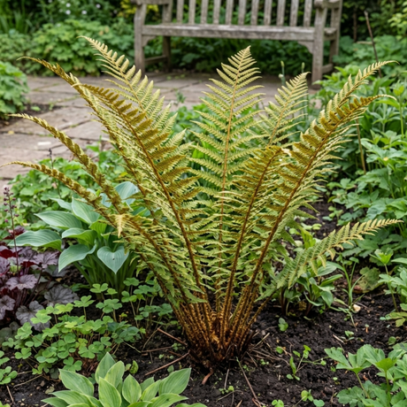 Set of 3 or 6 Dryopteris affinis Montana Male Fern Hardy Evergreen Perennial Plants, Shade Loving Garden Plant, 1L Root Ball - Frankton's