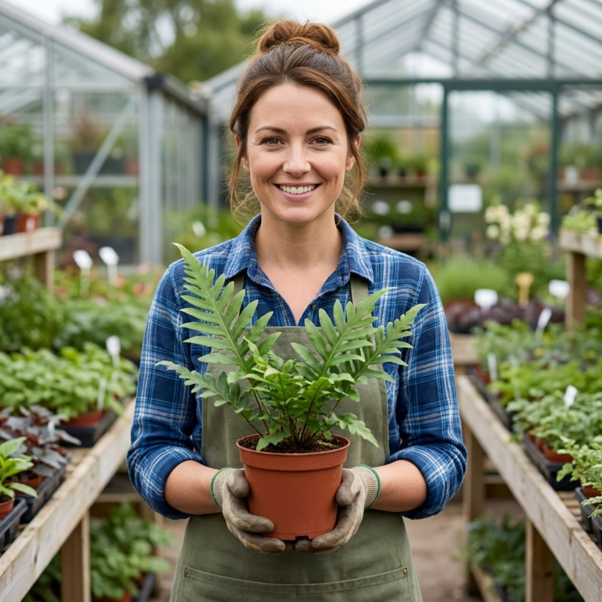 Set of 3 or 6 Evergreen Polypodium Vulgare Hardy Fern Plants for Shade Garden, Live Perennial, 11cm Root Ball - Frankton's