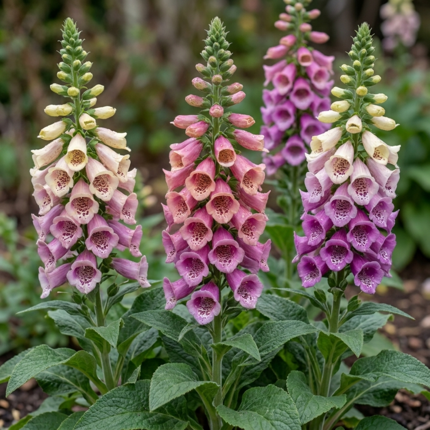 Set of 3 or 6 Foxglove Excelsior Hybrids Plants, Hardy Cottage Garden Perennial, Bee Friendly, 11cm Root-Ball - Frankton's