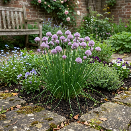 Set of 3 or 6 Fresh Chive Herb Plants, Hardy Perennial Live Herbs for Kitchen Garden, 1 Litre Root Ball - Frankton's