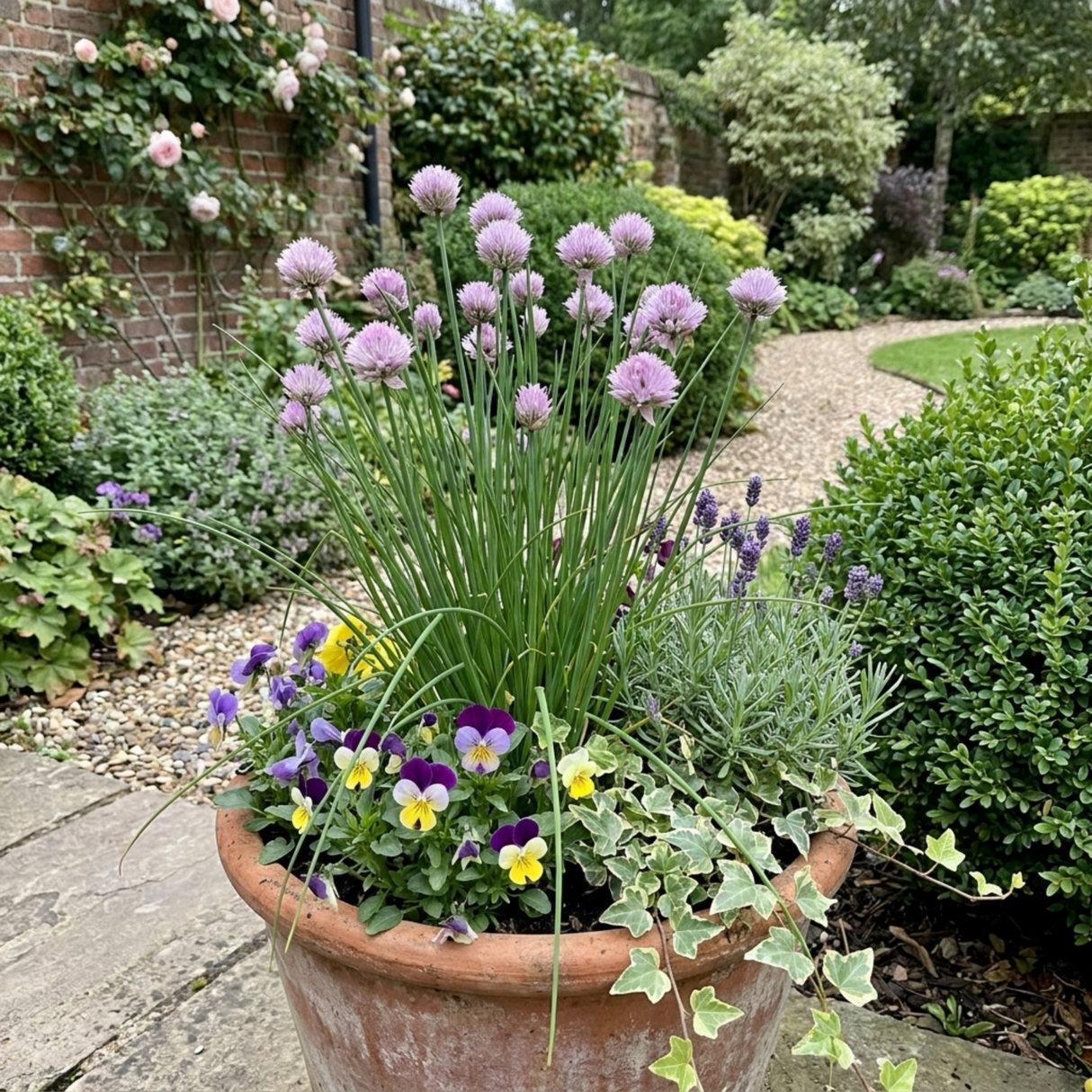 Set of 3 or 6 Fresh Chive Herb Plants, Hardy Perennial Live Herbs for Kitchen Garden, 1 Litre Root Ball - Frankton's