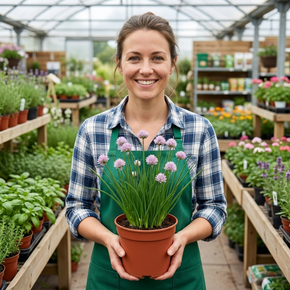 Set of 3 or 6 Fresh Chive Herb Plants, Hardy Perennial Live Herbs for Kitchen Garden, 1 Litre Root Ball - Frankton's