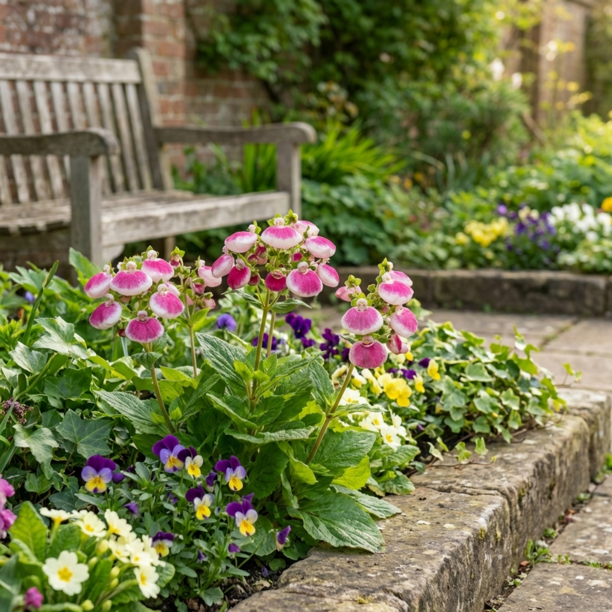 Set of 3 or 6 Garden Ready Plants – Calceolaria Calynopsis ‘Pink Bicolour’, Ready to Plant - Frankton's