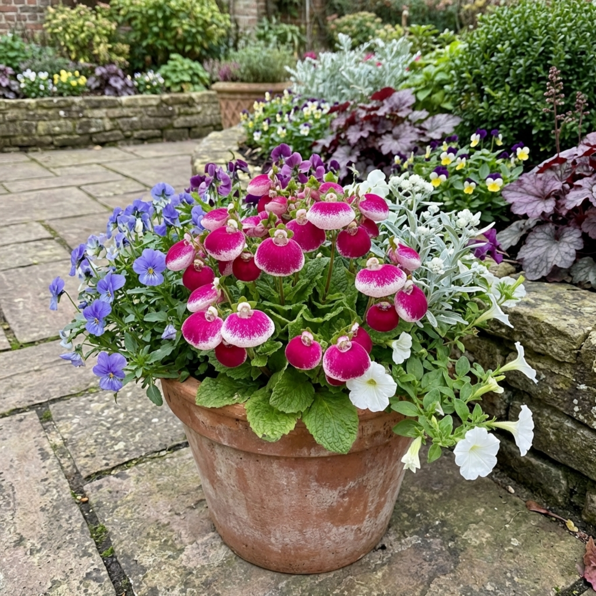 Set of 3 or 6 Garden Ready Plants – Calceolaria Calynopsis ‘Pink Bicolour’, Ready to Plant - Frankton's