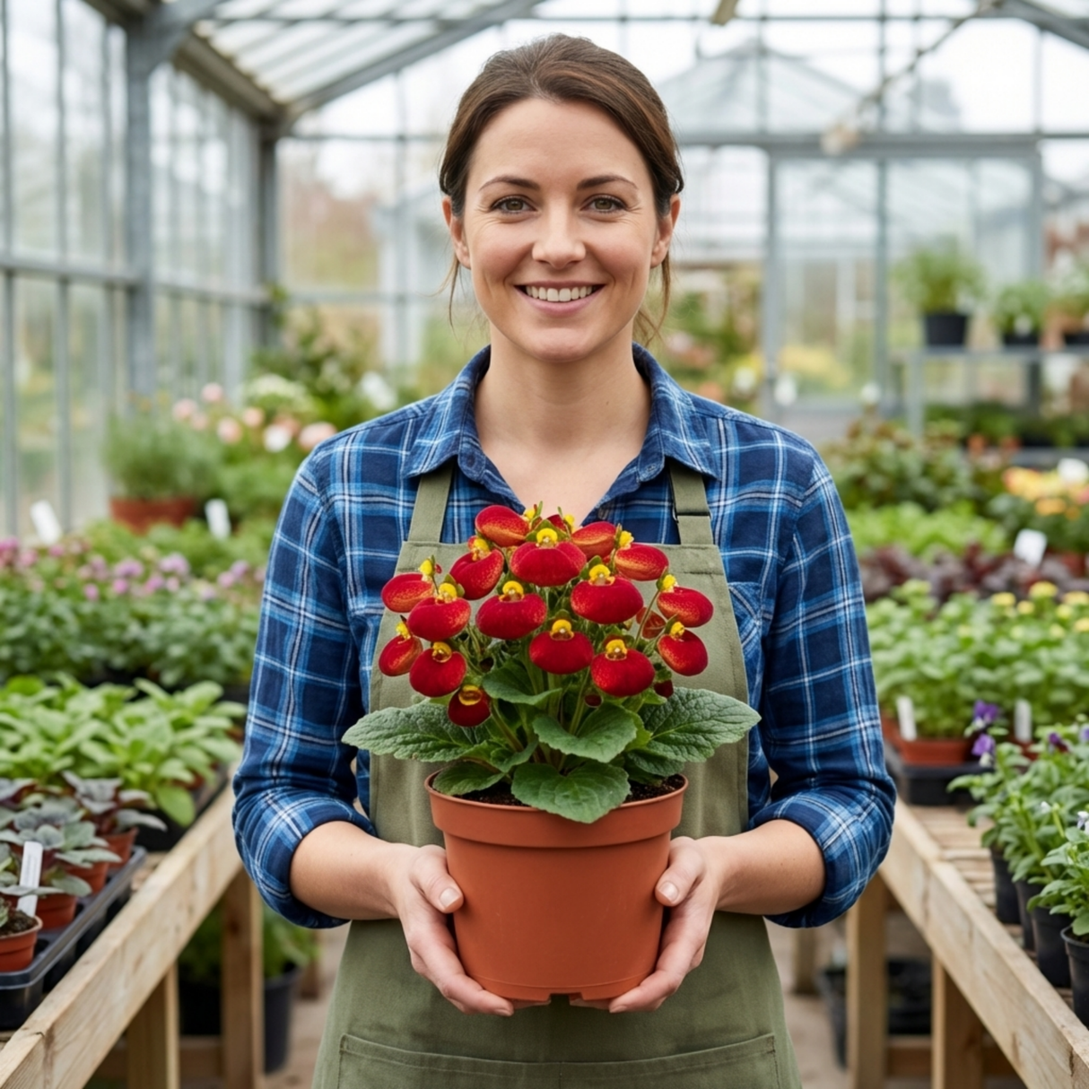 Set of 3 or 6 Garden Ready Plants – Calceolaria Calynopsis ‘Ruby’, Ready to Plant - Frankton's