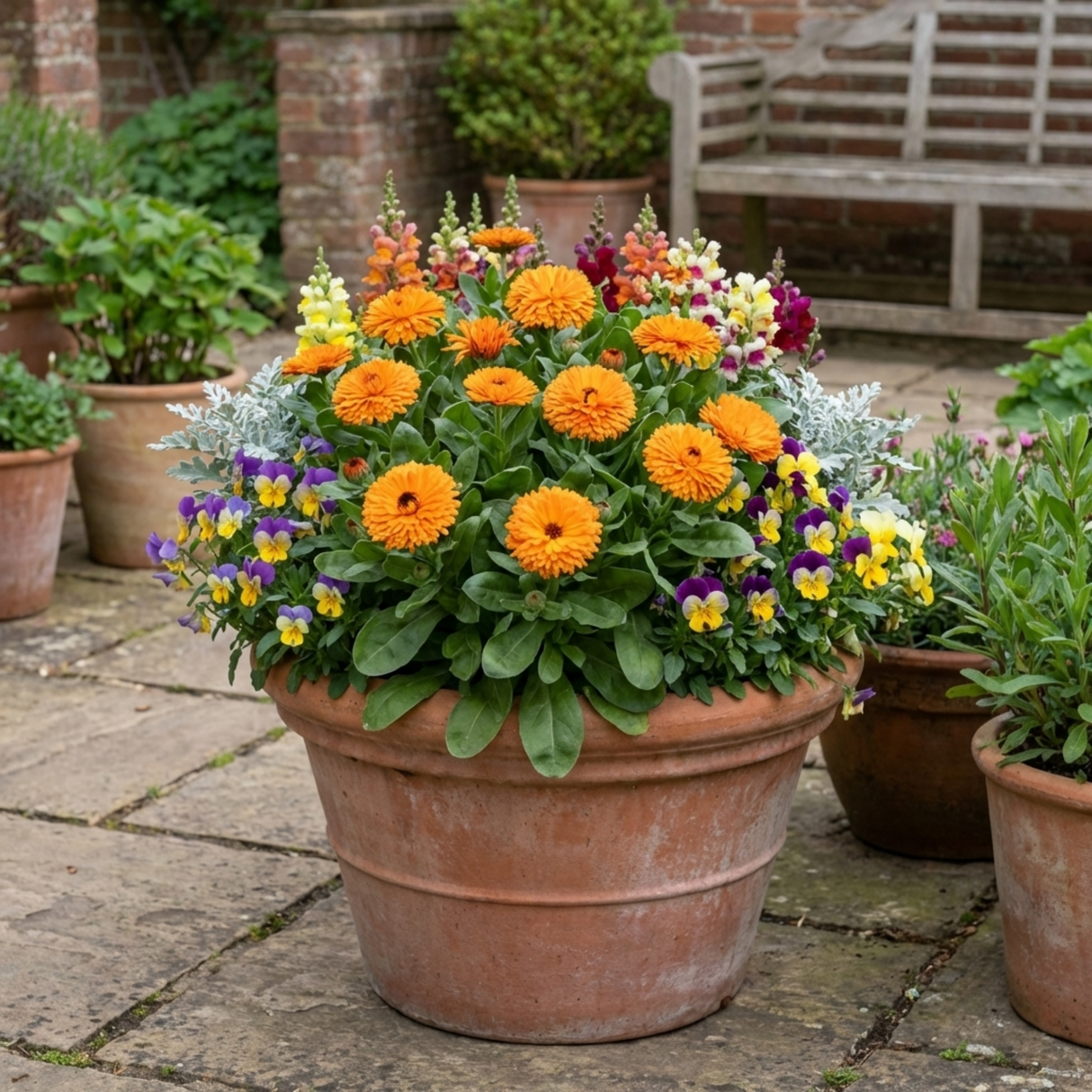 Set of 3 or 6 Garden Ready Plants – Calendula ‘Fiesta Orange’, Ready to Plant - Frankton's