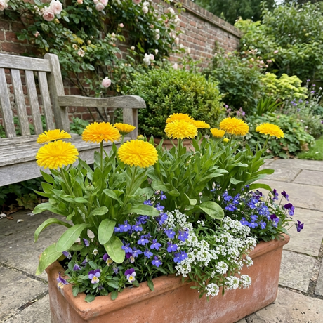 Set of 3 or 6 Garden Ready Plants – Calendula ‘Fiesta Yellow’, Ready to Plant - Frankton's