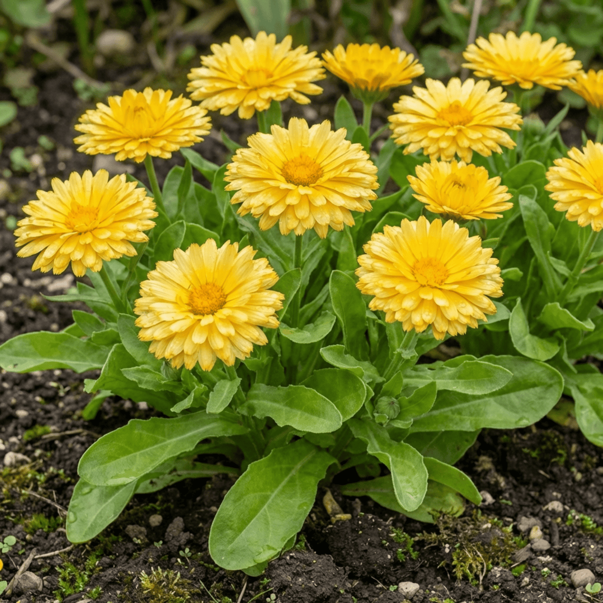Set of 3 or 6 Garden Ready Plants – Calendula ‘Fiesta Yellow’, Ready to Plant - Frankton's