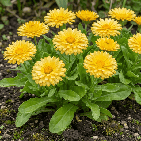 Set of 3 or 6 Garden Ready Plants – Calendula ‘Fiesta Yellow’, Ready to Plant - Frankton's