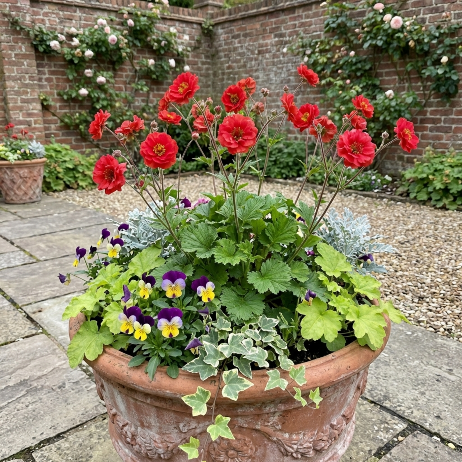 Set of 3 or 6 Geum Mrs Bradshaw Hardy Perennial Plants, Scarlet Red Double Cottage Garden Flowers, Outdoor Garden Ready, 1 Litre Root-Ball - Frankton's