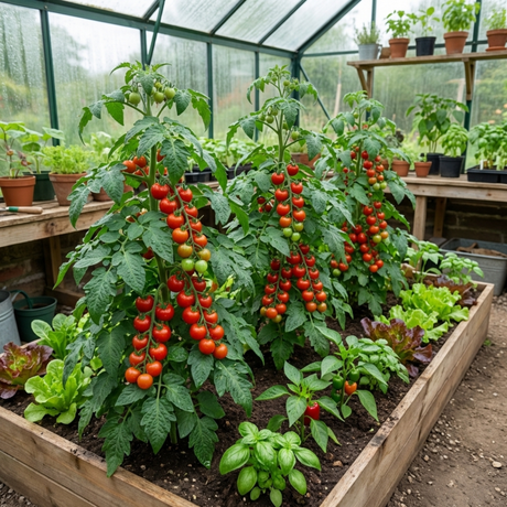 Set of 3 or 6 Grafted Crokini Tomato Plants, Premium High Yield Cocktail Tomato, Garden Ready, 1L Root Ball - Frankton's