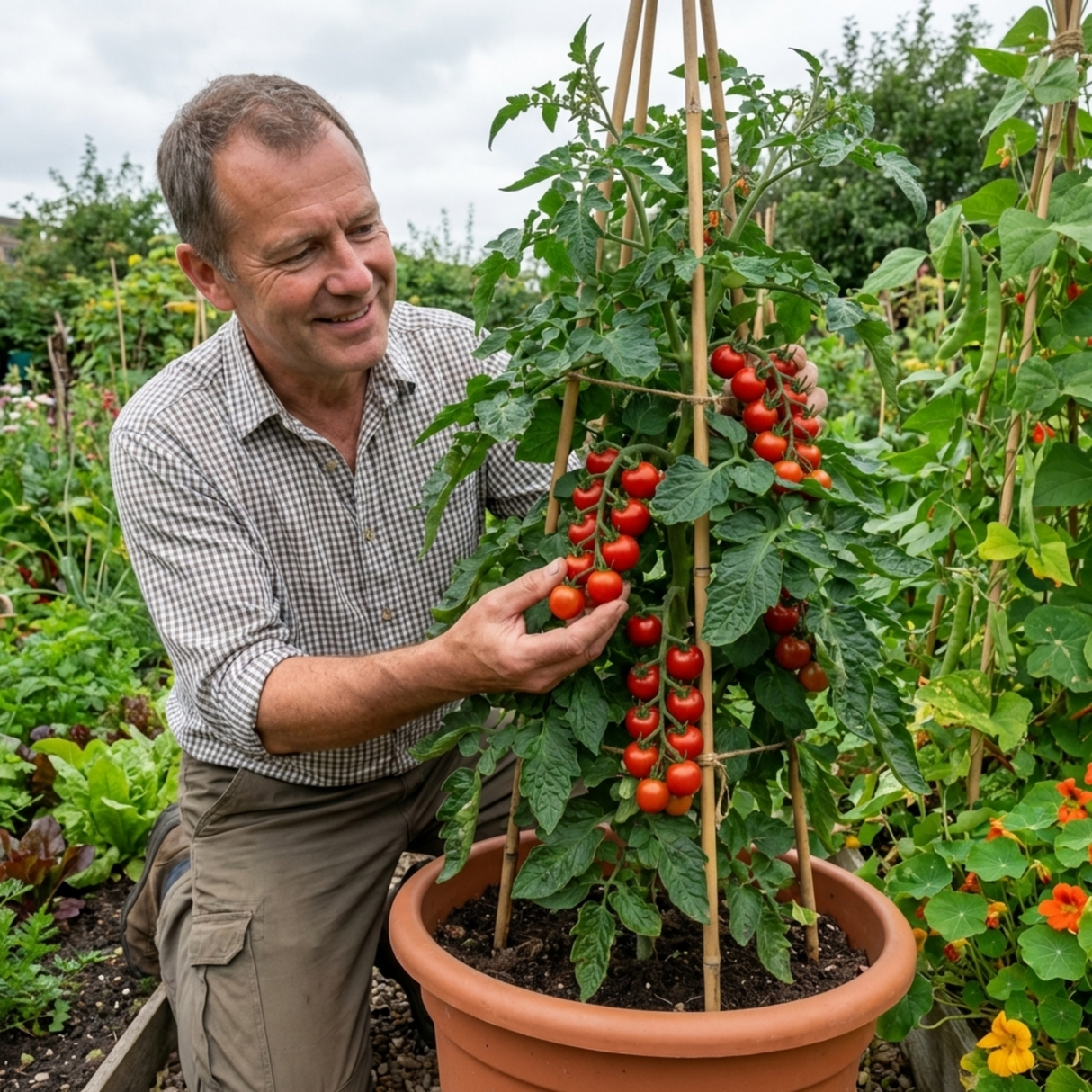 Set of 3 or 6 Grafted Crokini Tomato Plants, Premium High Yield Cocktail Tomato, Garden Ready, 1L Root Ball - Frankton's