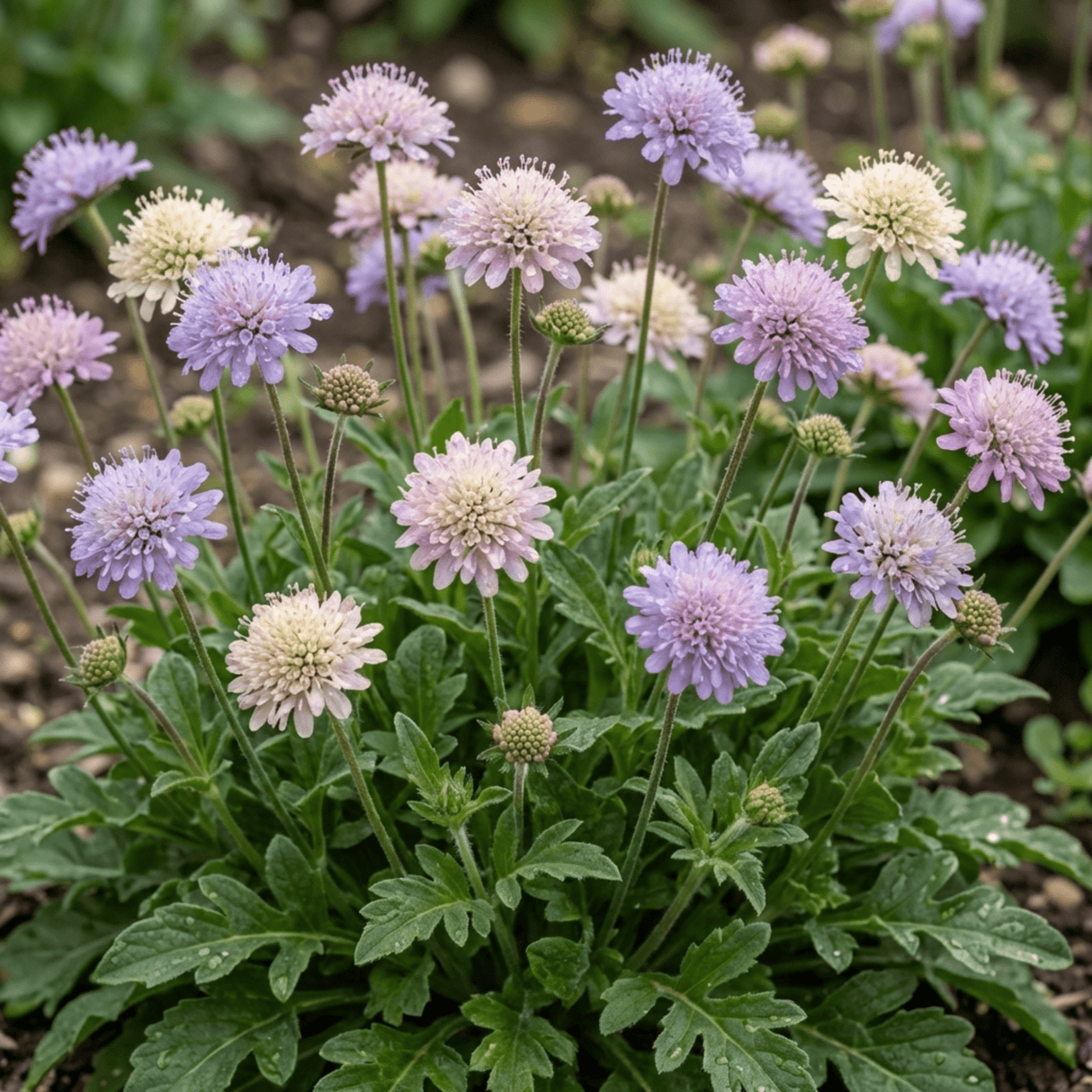Set of 3 or 6 Knautia Macedonica Melton Pastels Plants, Bee-Friendly Hardy Perennial Scabious, Summer Flowering, 11cm or 1L Root Ball - Frankton's