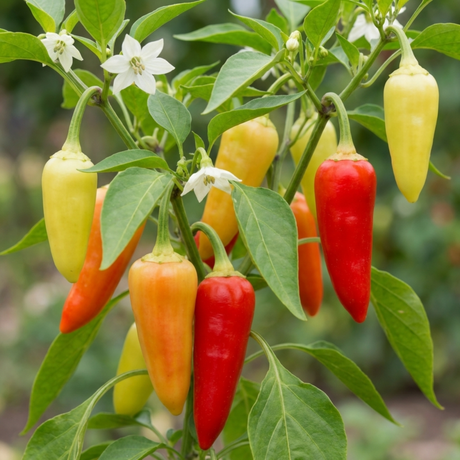 Set of 3 or 6 Large Chilli Pepper Plants - Hungarian Hot Wax, Ready to Plant in Your Garden - Frankton's