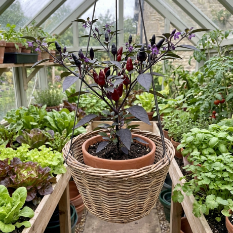 Set of 3 or 6 Large Chilli Pepper Plants - Zimbabwe Black, Ready to Plant in Your Garden - Frankton's