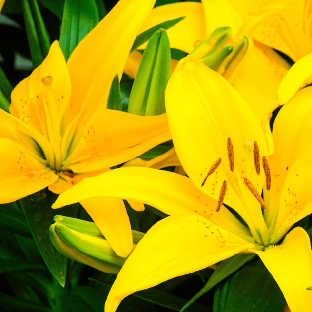 Set of 3 or 6 Large Garden Lily Plants - Asiatic Lily Yellow, Ready to Plant in Your Garden - Frankton's