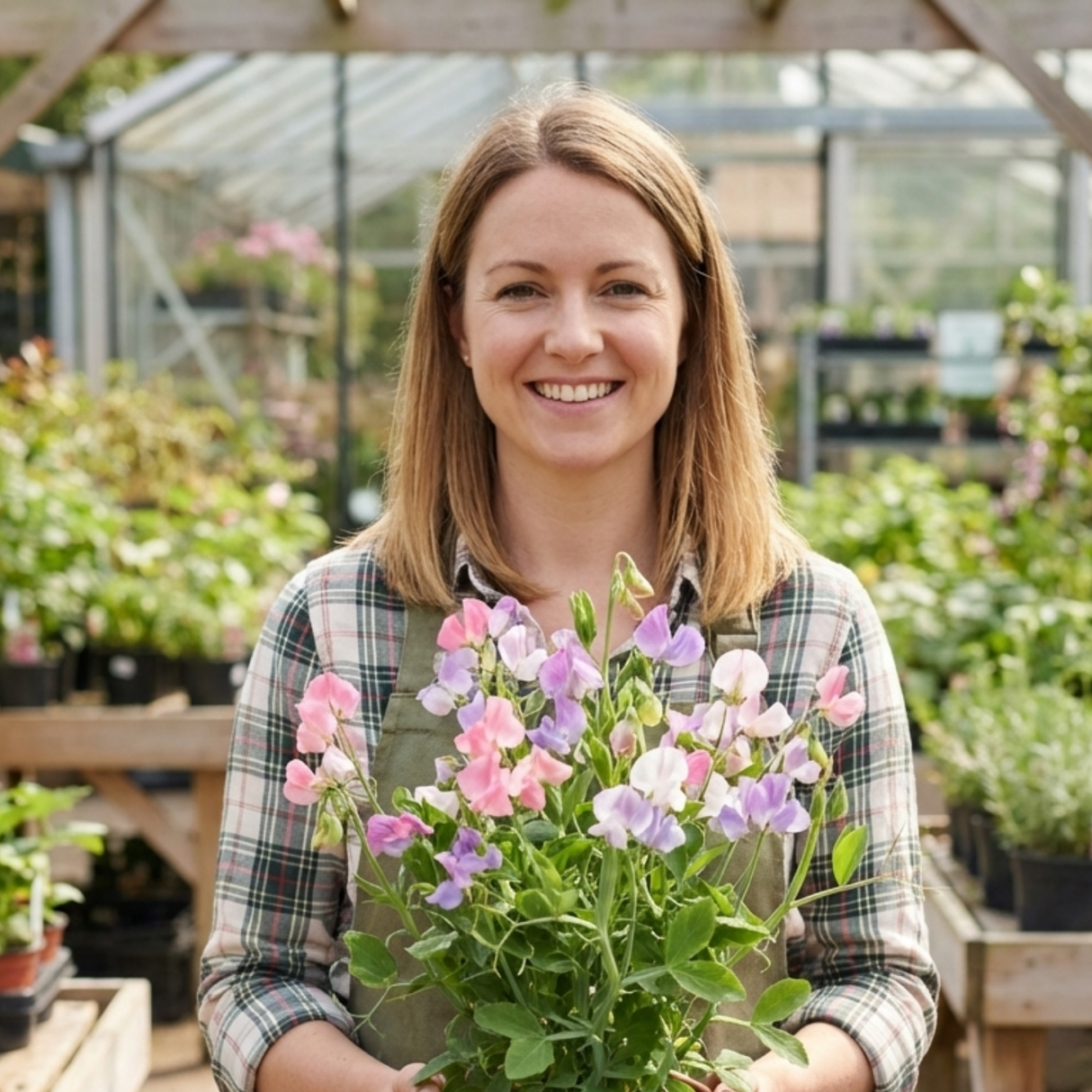 Set of 3 or 6 Large, Garden Ready Plants - Sweet Pea Cupid Mix, 10.5 cm Rootballs - Frankton's