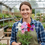 Set of 3 or 6 Large, Garden Ready Plants - Sweet Pea Mammoth Mix, 10.5 cm Rootballs - Frankton's