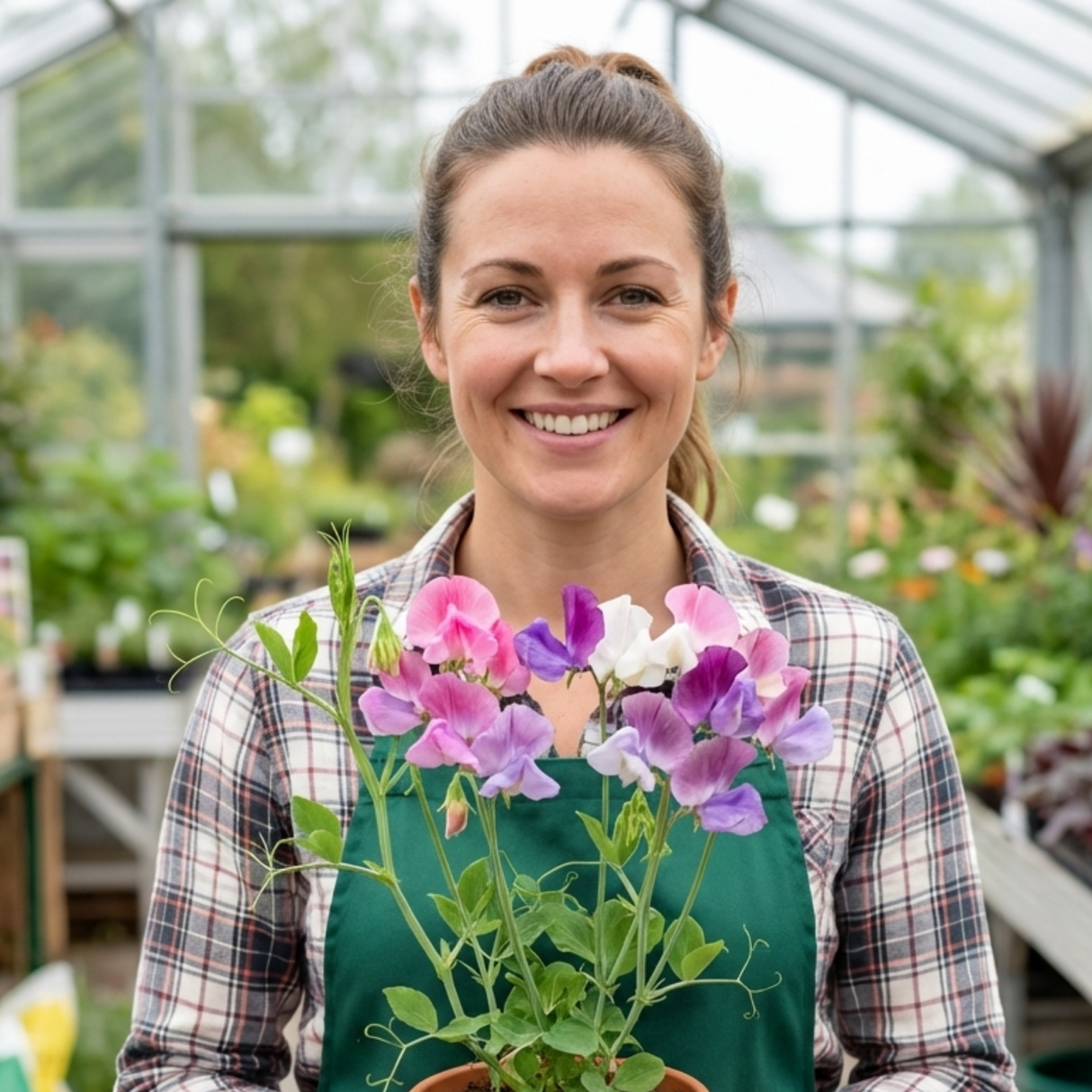 Set of 3 or 6 Large, Garden Ready Plants - Sweet Pea Spencer Mix, 10.5 cm Rootballs - Frankton's