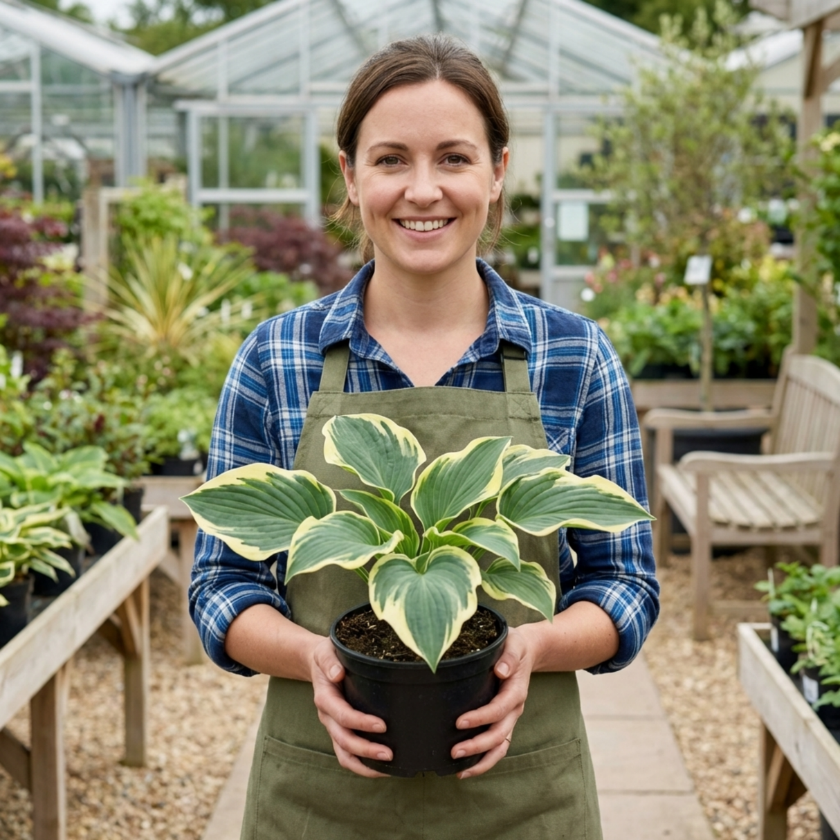 Set of 3 or 6 Large Hosta Plants - Atlantis Plantain Lily, Ready to Plant in Your Garden, 1L - Frankton's