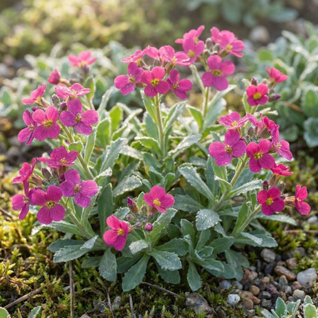 Set of 3 or 6 Large Plants - Arabis Aubris Deep Rose, Ready to Plant in Your Garden, 1L - Frankton's