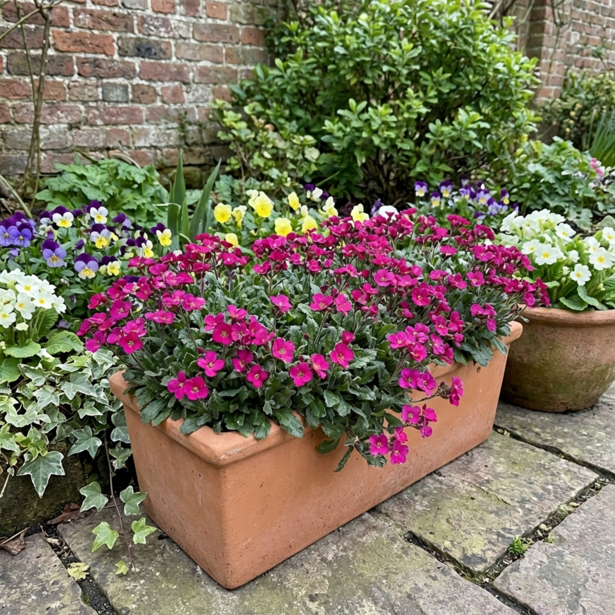 Set of 3 or 6 Large Plants - Arabis Aubris Deep Rose, Ready to Plant in Your Garden, 1L - Frankton's