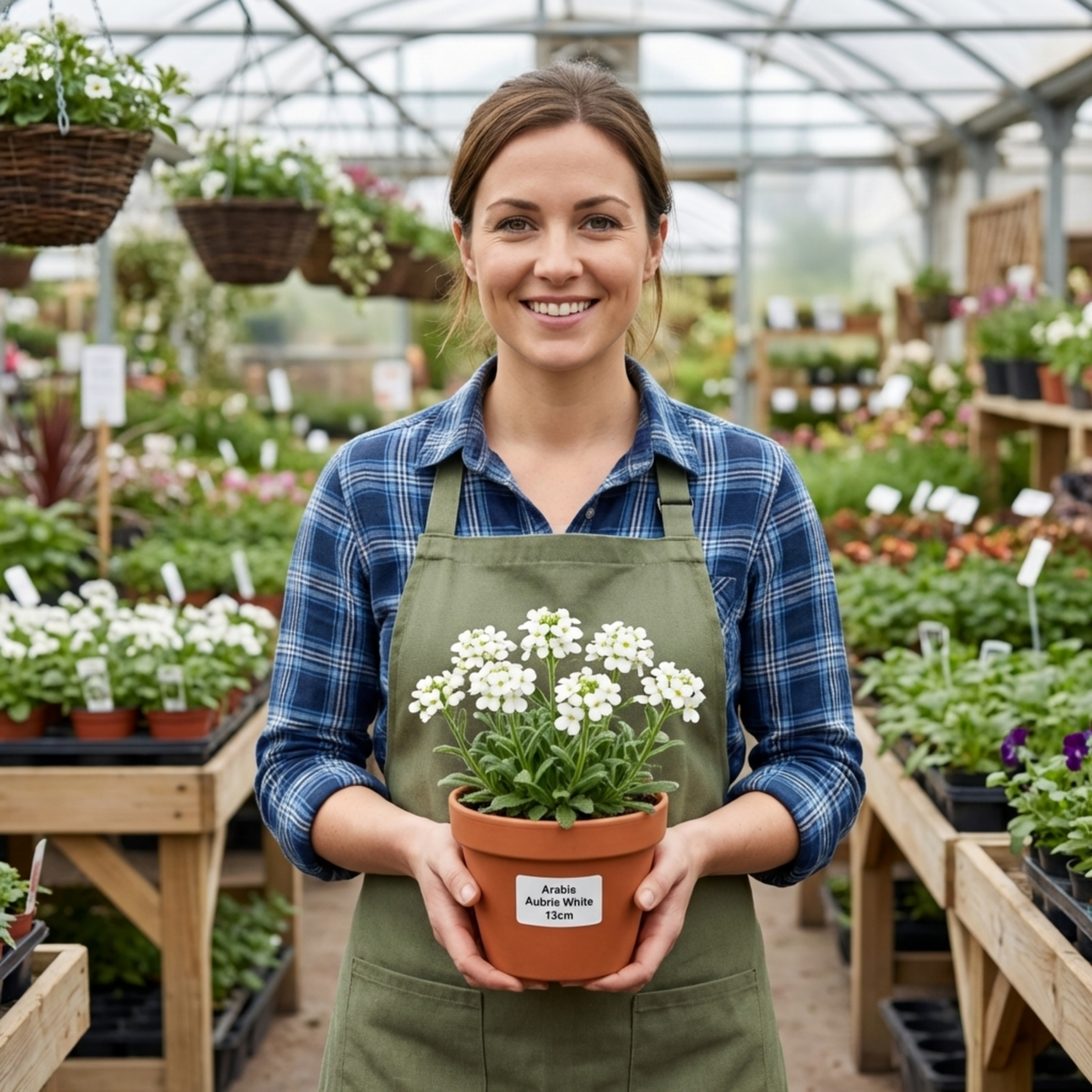 Set of 3 or 6 Large Plants - Arabis Aubris White, Ready to Plant in Your Garden, 1L - Frankton's