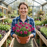 Set of 3 or 6 Large Plants - Arabis Barranca Deep Rose, Ready to Plant in Your Garden, 1L - Frankton's