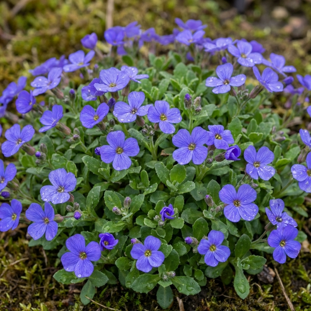 Set of 3 or 6 Large Plants - Aubrieta Kitte Blue, Ready to Plant in Your Garden, 1L - Frankton's