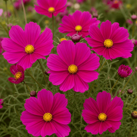 Set of 3 or 6 Large Plants - Cosmos Apollo Carmine, Ready to Plant in Your Garden, Peat-Free - Frankton's