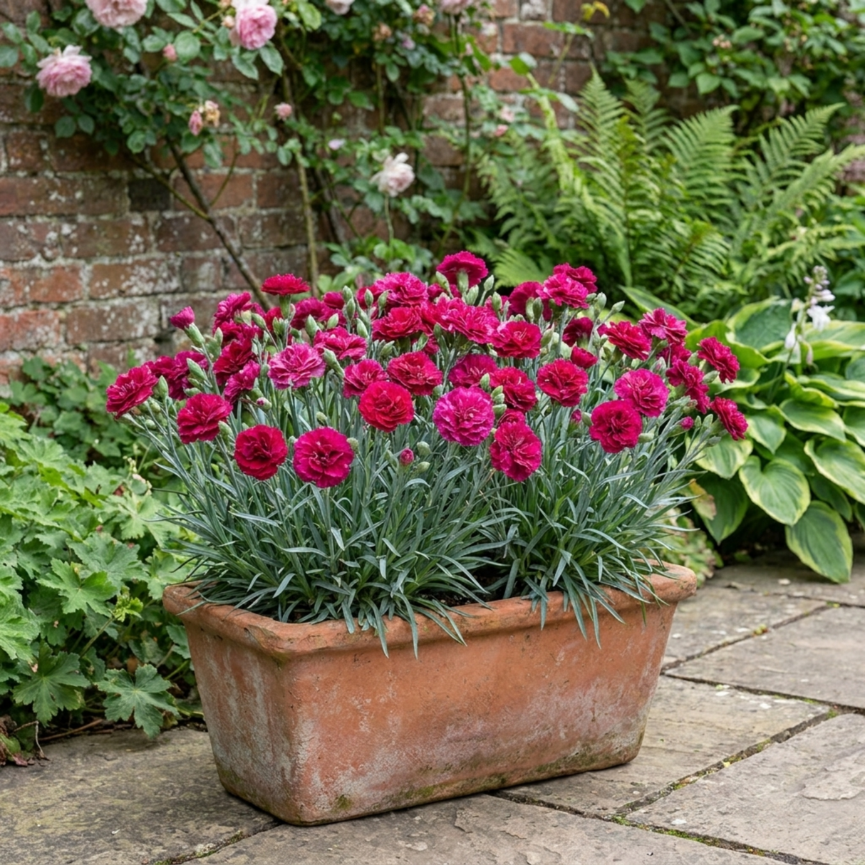 Set of 3 or 6 Large Plants - Dianthus Oscar, Outdoor Garden Ready - Frankton's
