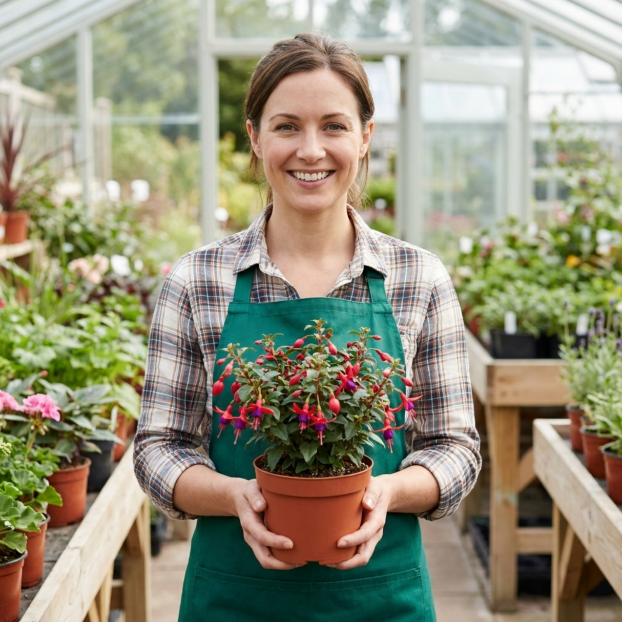 Set of 3 or 6 Large Plants - Fuchsia Tom Thumb, Ready to Plant in Your Garden, 1L Rootballs - Frankton's