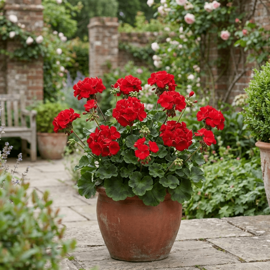 Set of 3 or 6 Large Plants Geranium Calliope Landscape Fire, Ready To Plant In Your Garden - Frankton's