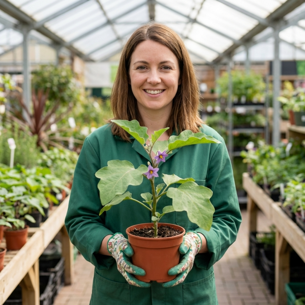 Set of 3 or 6 Large Plants - Grow Your Own Aubergine Meatball, Outdoor Garden Ready - Frankton's